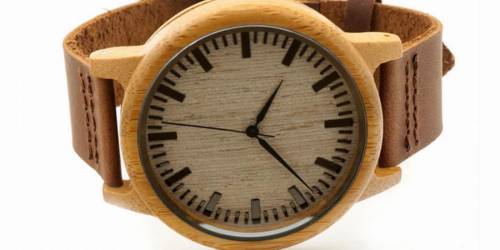 Relógio de madeira: moda sustentável